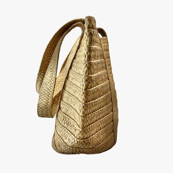 DRAPER JAMES - Straw Tote Bag Natural Color - Picture 6 of 11
